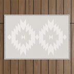 Southwestern Minimalism - Neutral Off White Outdoor Rug Gallery Image 1