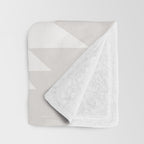 Southwestern Minimalism - Neutral Off White Throw Blanket Gallery Image 3