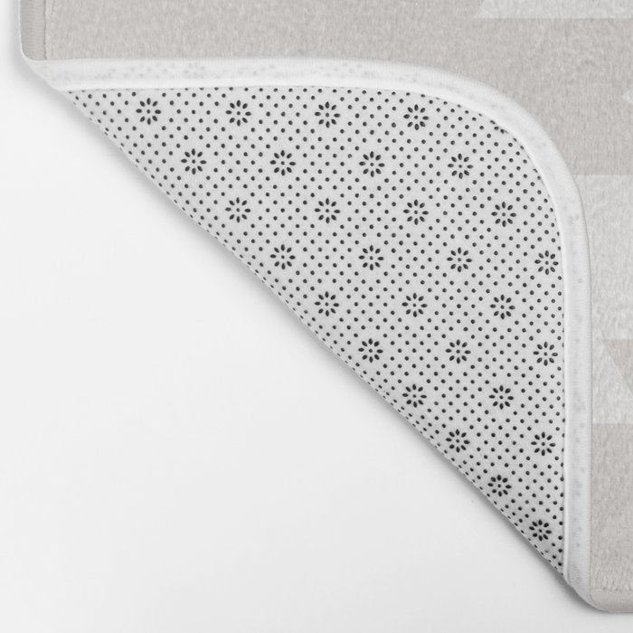 Southwestern Minimalism - Neutral Off White Bath Mat Gallery Image 2