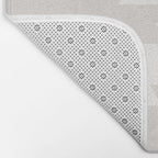 Southwestern Minimalism - Neutral Off White Bath Mat Gallery Image 2