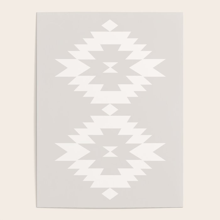 Southwestern Minimalism - Neutral Off White Poster Gallery Image 4