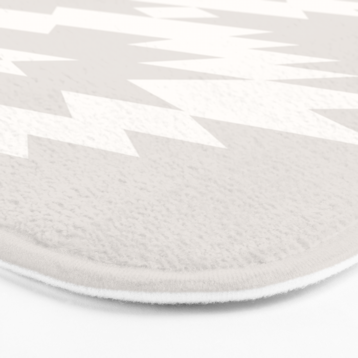 Southwestern Minimalism - Neutral Off White Bath Mat Gallery Image 3