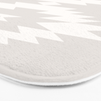 Southwestern Minimalism - Neutral Off White Bath Mat Gallery Image 3