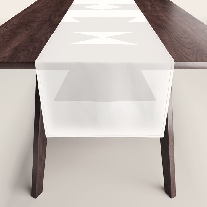 Southwestern Minimalism - Neutral Off White Table Runner Gallery Image 1