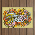 Taurus Flowers Outdoor Rug Gallery Image 1