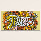 Taurus Flowers Desk Mat Gallery Image 3