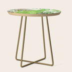 Watercolor Plants Side Table Gallery Image 1