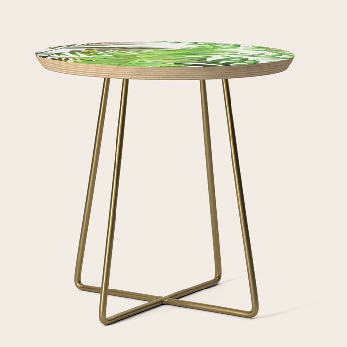 Watercolor Plants Side Table Gallery Image 1