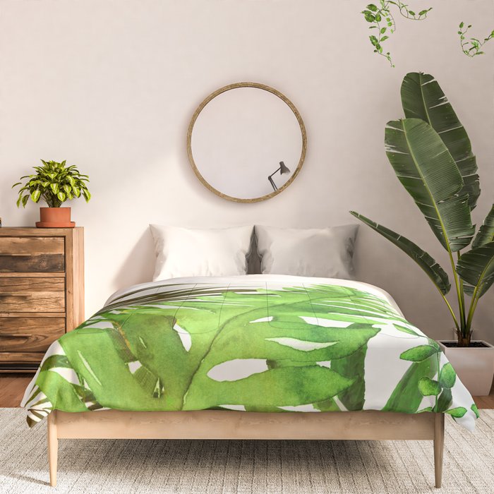Watercolor Plants Comforter Gallery Image 3