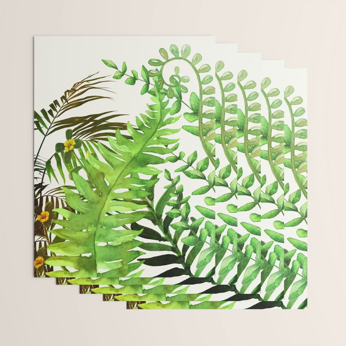 Watercolor Plants Wrapping Paper Gallery Image 3