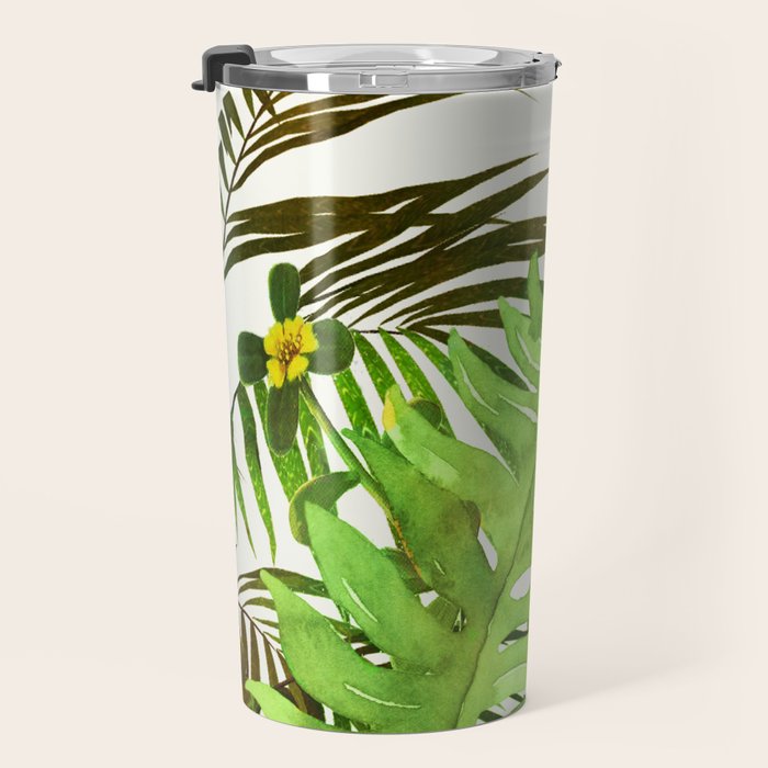 Watercolor Plants Travel Mug Gallery Image 3