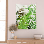 Watercolor Plants Wall Tapestry Gallery Image 2