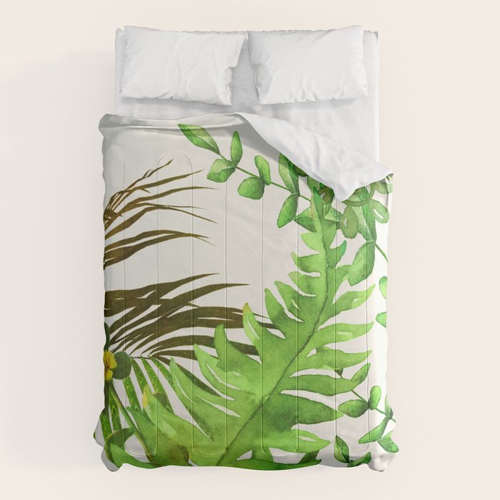 Watercolor Plants Comforter Gallery Image 6