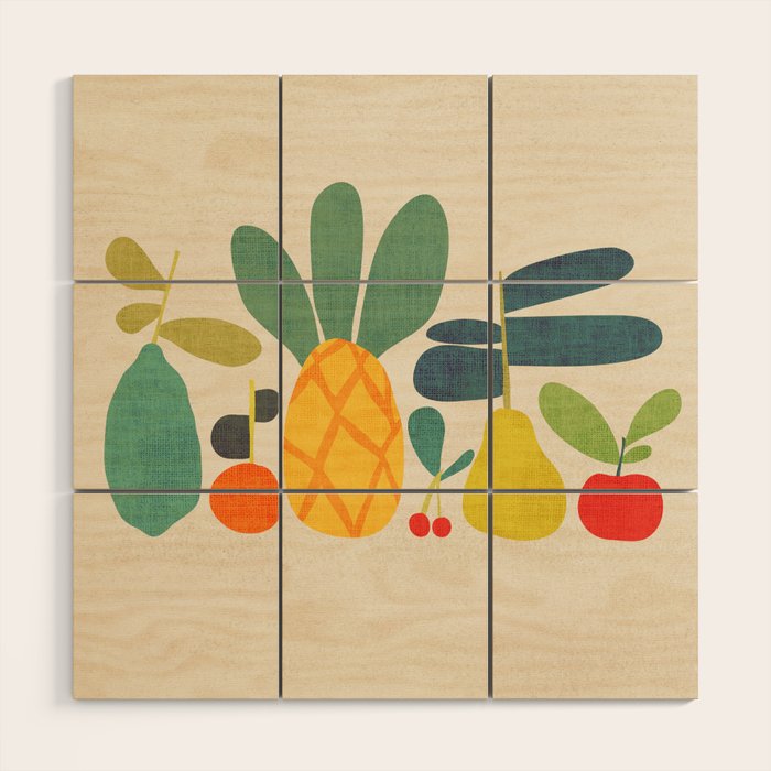 Fruits Wood Wall Art Gallery Image 1