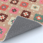 Festive Winter Quilt Tiles With Stars Rug Gallery Image 4