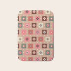 Festive Winter Quilt Tiles With Stars Bath Mat Gallery Image 1