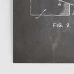 Basketball Patent - Basketball Player Coach Team Art - Black Chalkboard Poster Gallery Image 3