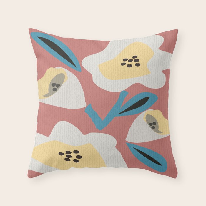 Huge Blooms Throw Pillow Gallery Image 6