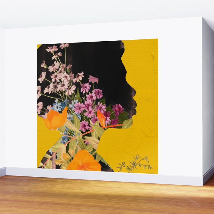Floral Portrait 19 Wall Mural Gallery Image 2