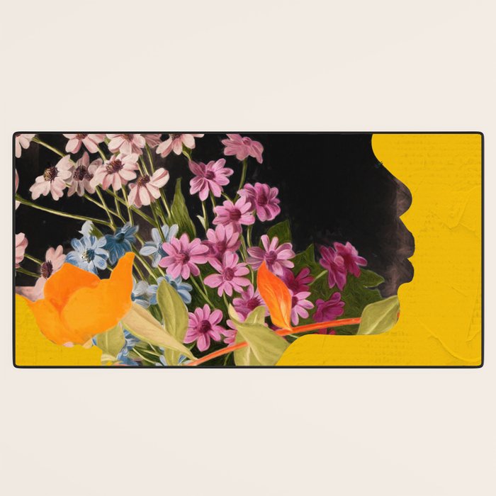 Floral Portrait 19 Desk Mat Gallery Image 3