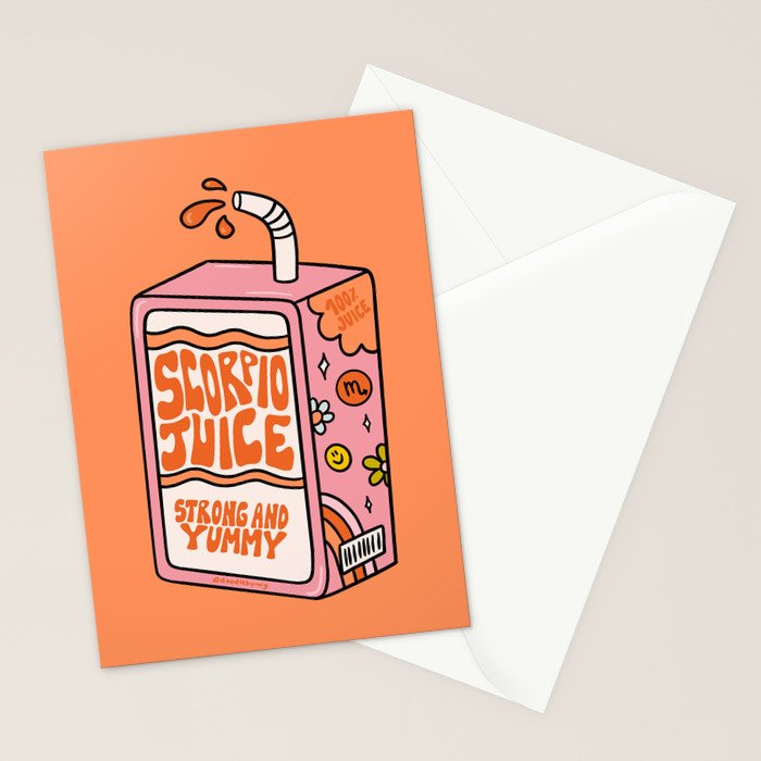 Scorpio Juice Box Stationery Card Gallery Image 2
