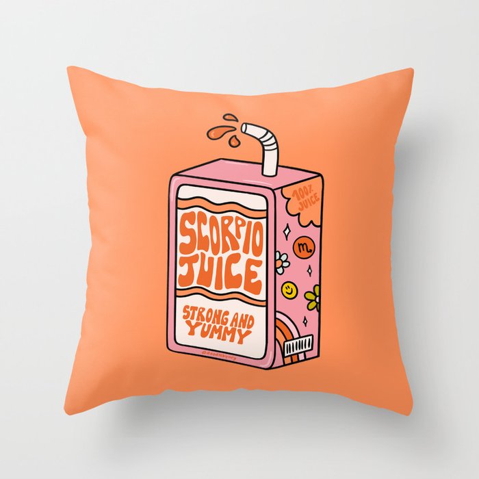 Scorpio Juice Box Throw Pillow Gallery Image 6