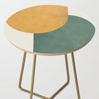Halfmoon Colorblock 2 - Gold Green  Side Table Gallery Image 2