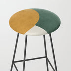 Halfmoon Colorblock 2 - Gold Green  Stool Gallery Image 2