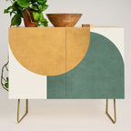 Halfmoon Colorblock 2 - Gold Green  Credenza Gallery Image 1