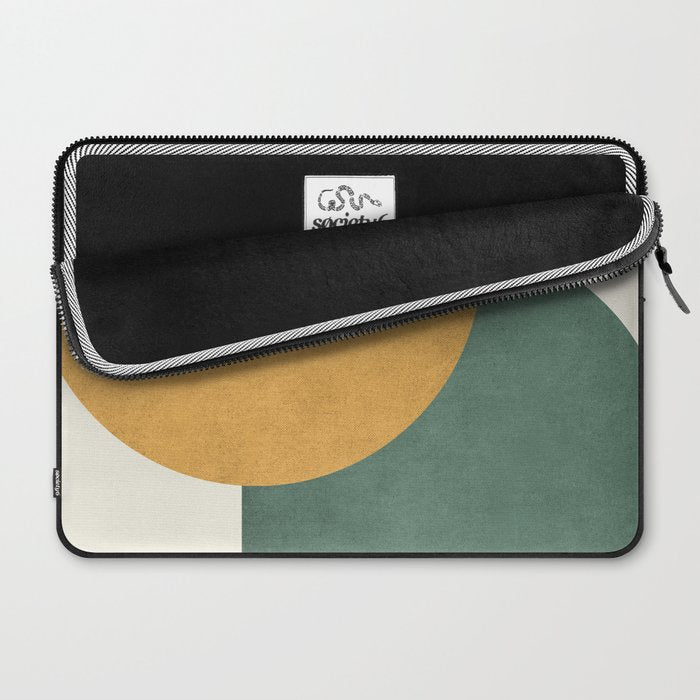 Halfmoon Colorblock 2 - Gold Green  Laptop Sleeve Gallery Image 2