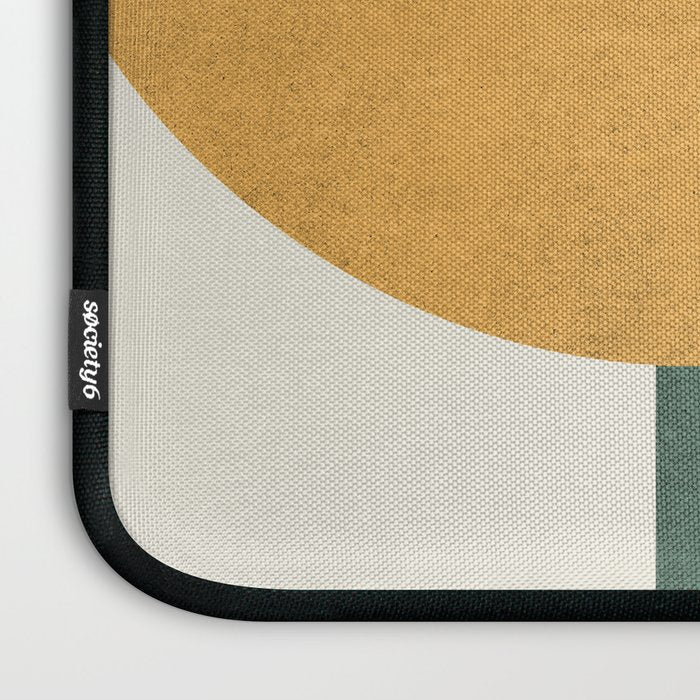 Halfmoon Colorblock 2 - Gold Green  Laptop Sleeve Gallery Image 3
