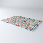 Pretty Floral - Lilac, Turquoise, Pink Rug Gallery Image 3