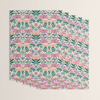 Pretty Floral - Lilac, Turquoise, Pink Wrapping Paper Gallery Image 3