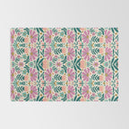 Pretty Floral - Lilac, Turquoise, Pink Rug Gallery Image 2