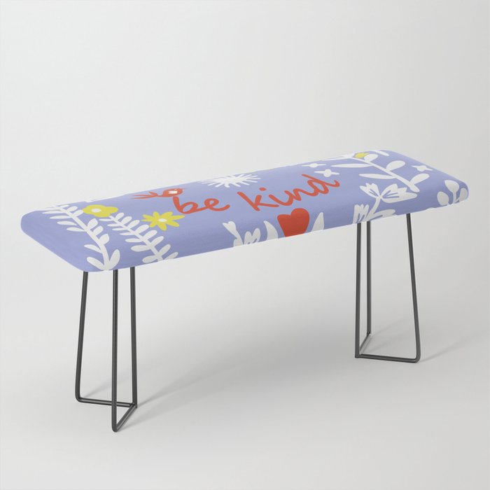 be kind - scandinavian folk art illustration Bench Gallery Image 1