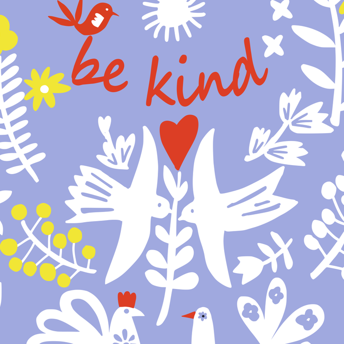 be kind - scandinavian folk art illustration Coffee Mug Gallery Image 2