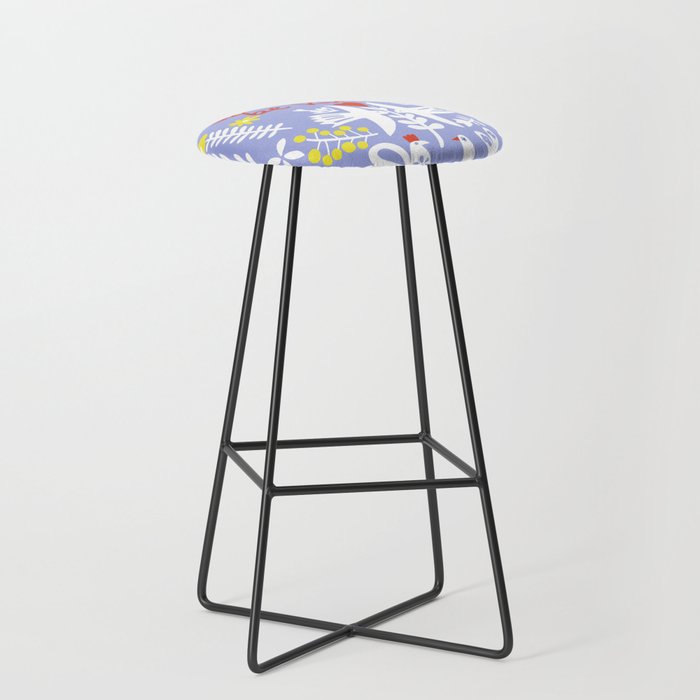 be kind - scandinavian folk art illustration Stool Gallery Image 1