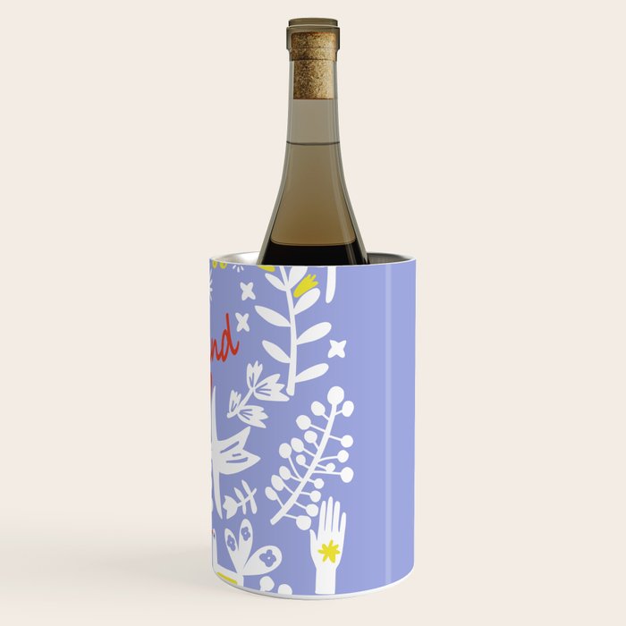 be kind - scandinavian folk art illustration Wine Chiller Gallery Image 3