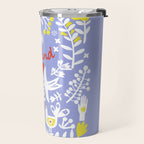 be kind - scandinavian folk art illustration Travel Mug Gallery Image 2