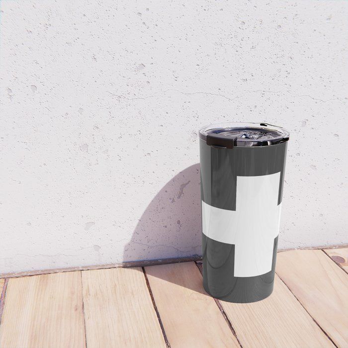 Swiss Cross Charcoal Travel Mug Gallery Image 4