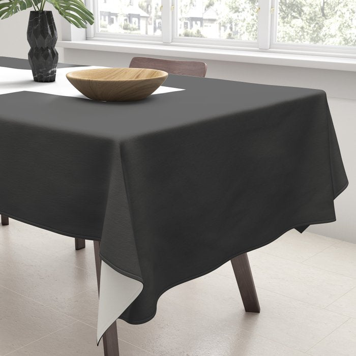 Swiss Cross Charcoal Tablecloth Gallery Image 3