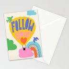 Follow Your Heart - Affirmation for Kids Stationery Card Gallery Image 2