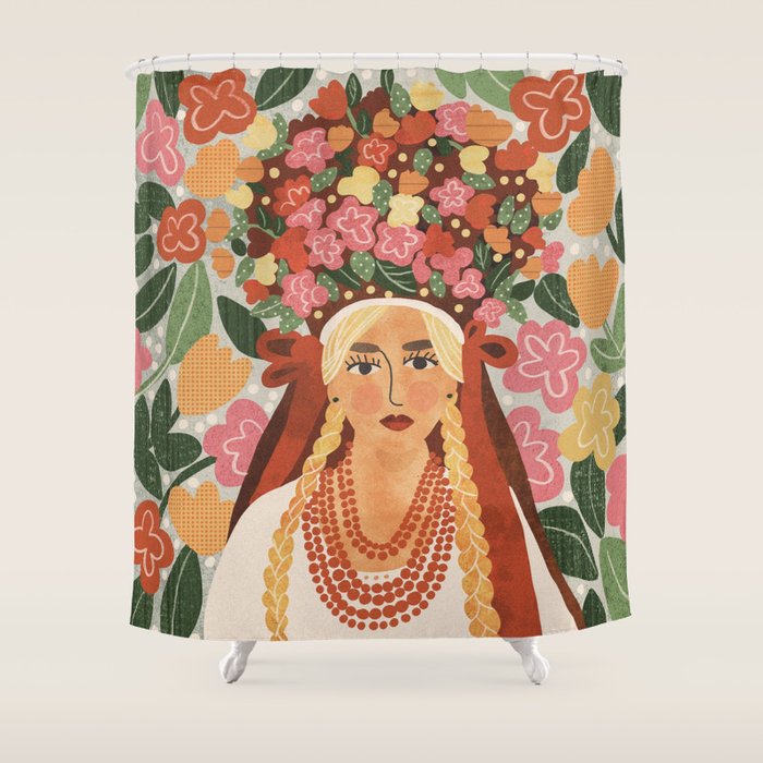 Polish Bride Shower Curtain Gallery Image 1