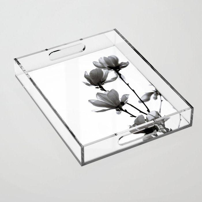 BLACK MAGNOLIA Acrylic Tray Gallery Image 1