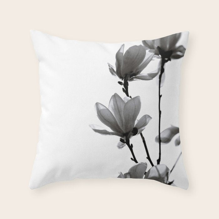 BLACK MAGNOLIA Throw Pillow Gallery Image 6