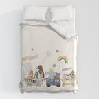 the rainbow parade Duvet Cover Gallery Image 6