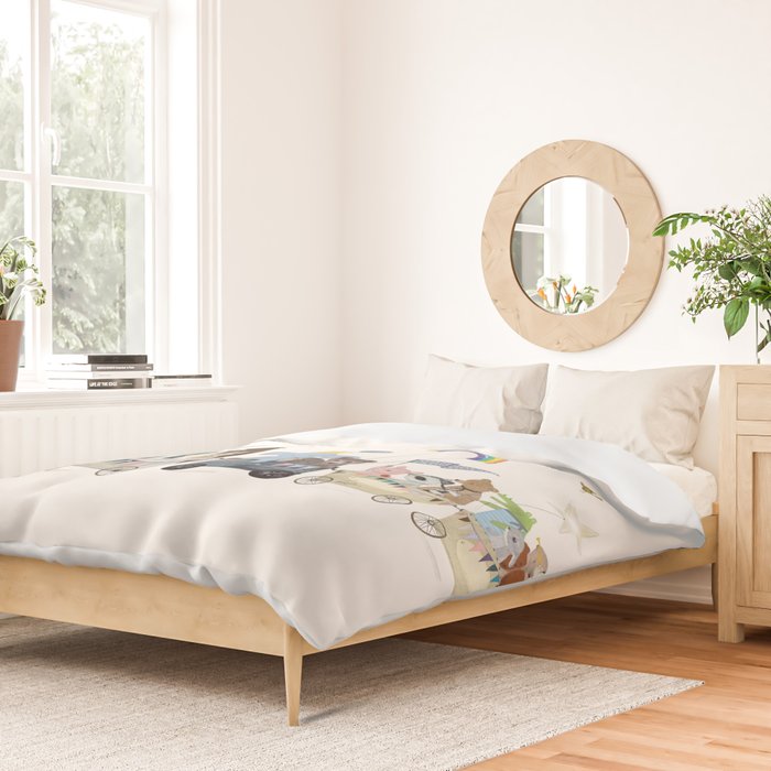 the rainbow parade Duvet Cover Gallery Image 2