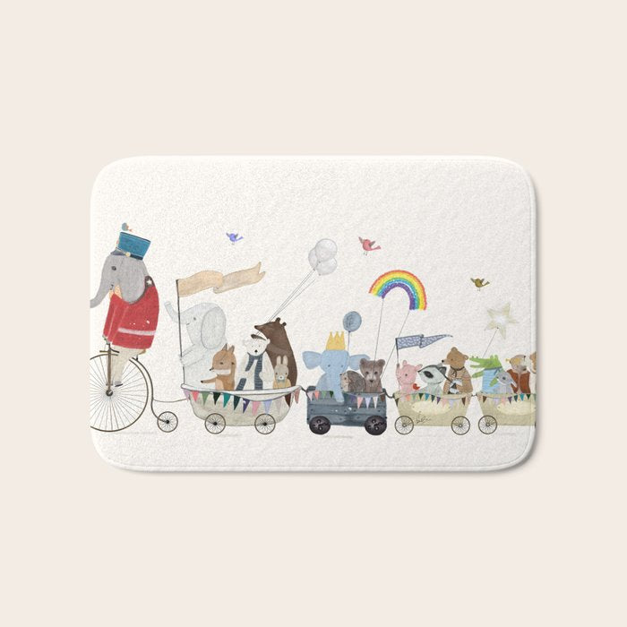 the rainbow parade Bath Mat Gallery Image 1