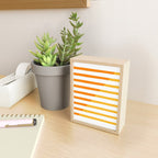 Beach Stripes Orange Yellow Mini Art Print Gallery Image 2