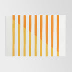 Beach Stripes Orange Yellow Rug Gallery Image 2